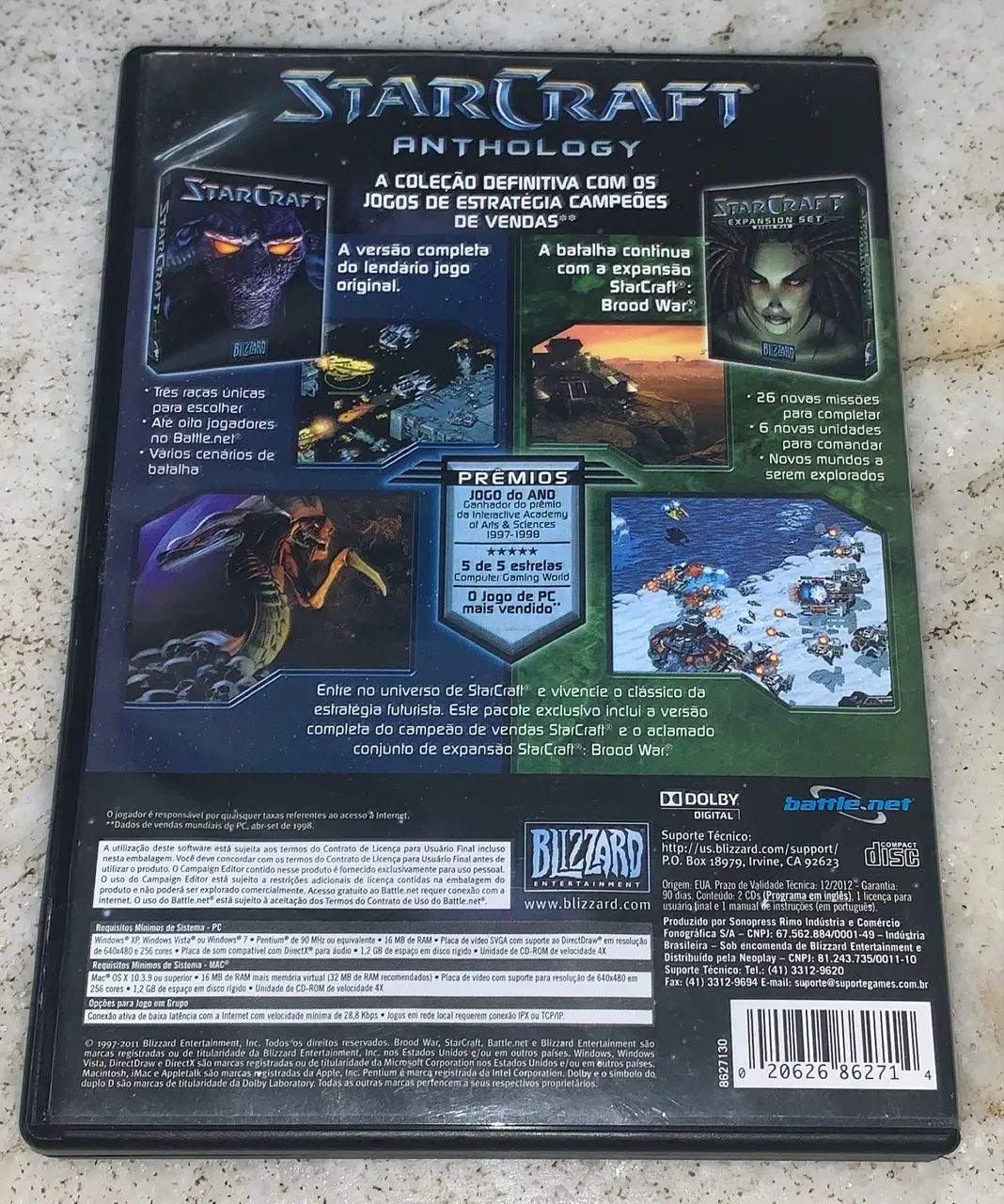 Jogo Star Craft Anthology Blizzard Pc Games Vintage Disco duplo - Foto 2