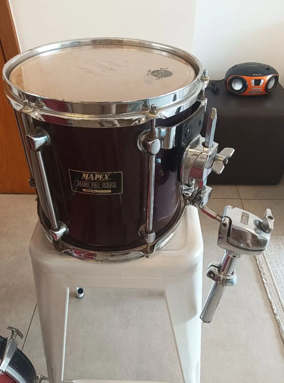 ## Shell pack de bateria Mapex Mars Pro 10,12,13,16,22, top, anos 90, oportunidade única!! - Foto 4