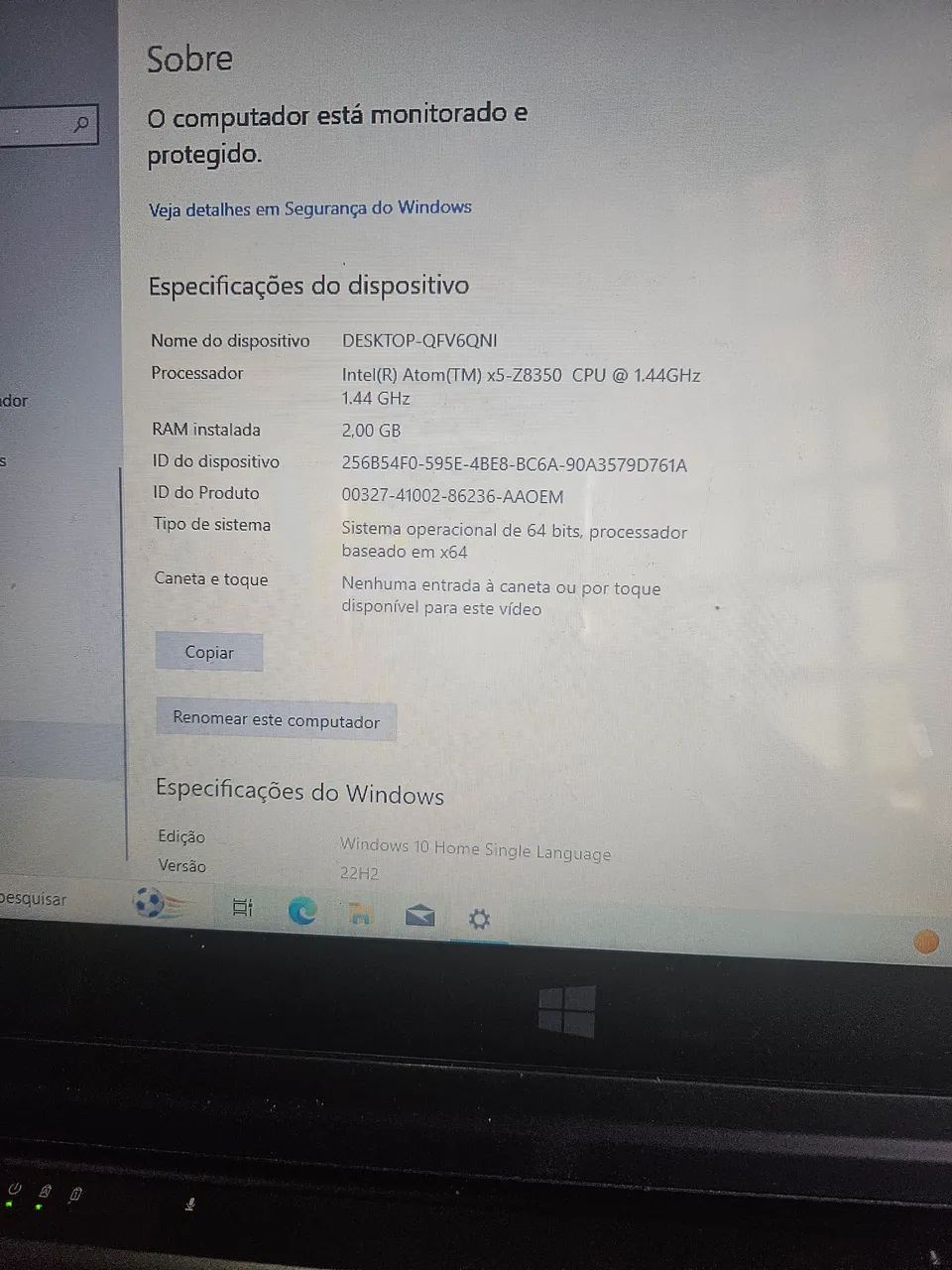 Vendo notbook  multilaser m11w defeito - Foto 2