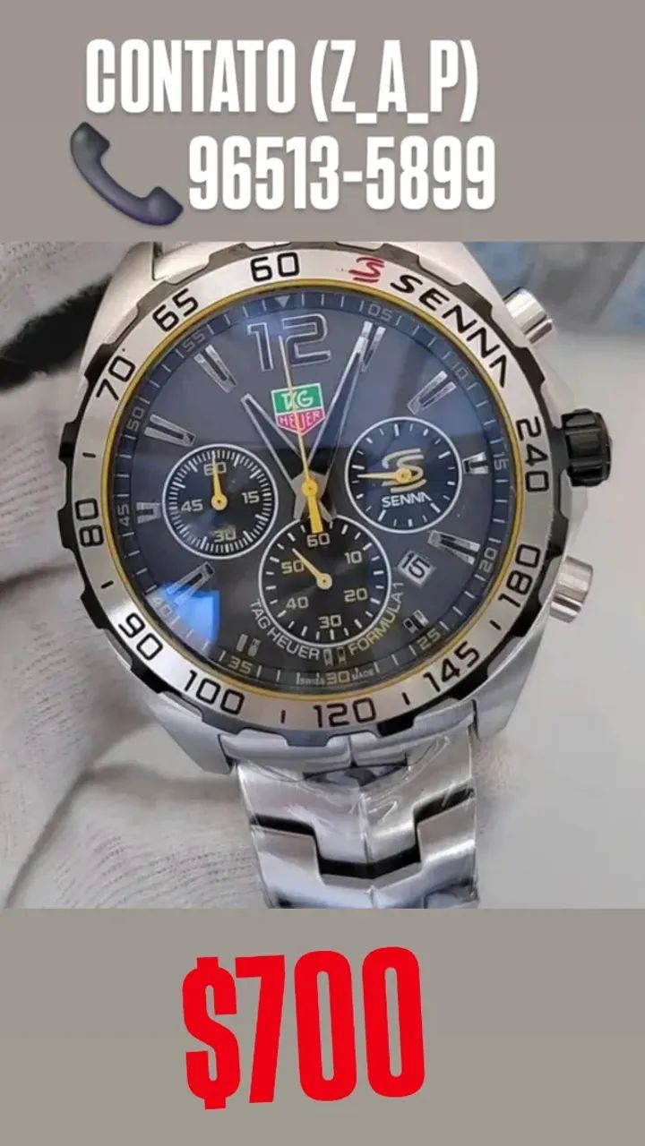 Relógio TAG HEUER FORMULA 1 SENNA - ENTREGAMOS  - Foto 2