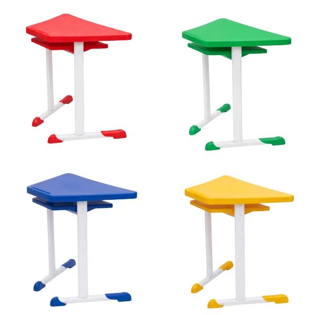 Mesa Infantil Hexagonal Com Porta Livro Ideal Para Escola Creche Cores Diversas 45803