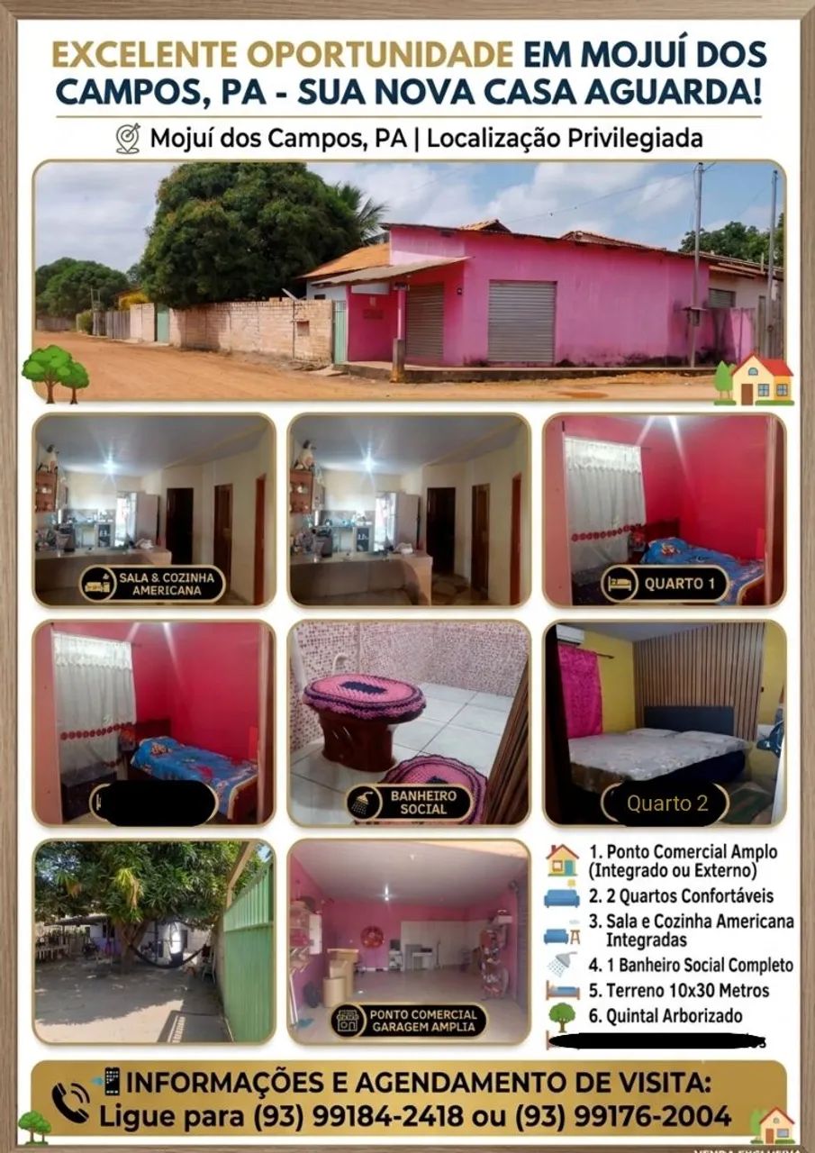 Vendo casa em Mojui dos Campos com ponto Comercial 