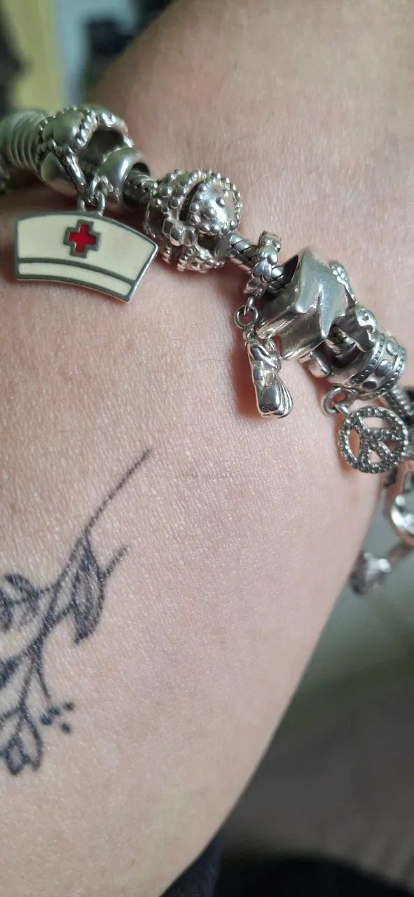 Pulseira vom Berloque em Prata  - Foto 4