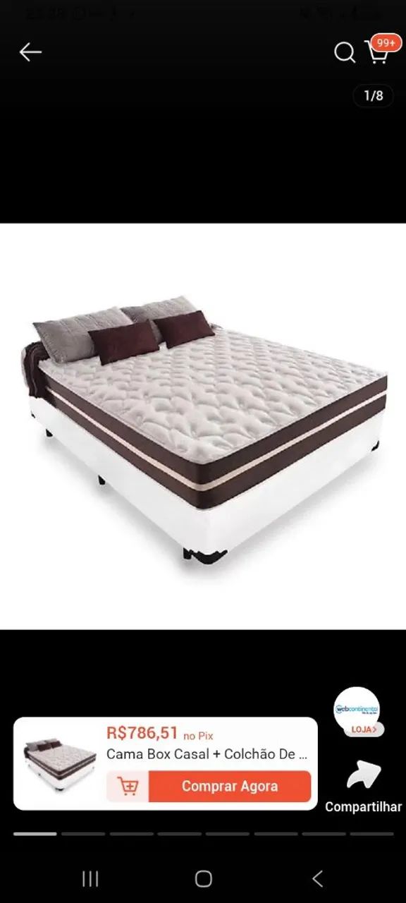Cama casal usada