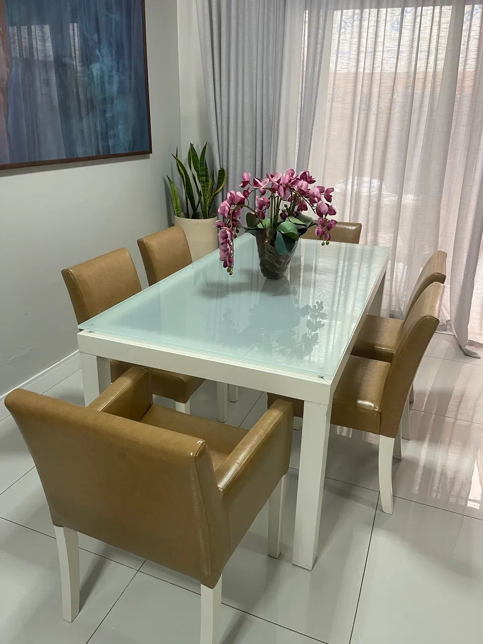 Mesa jantar com 6 cadeiras