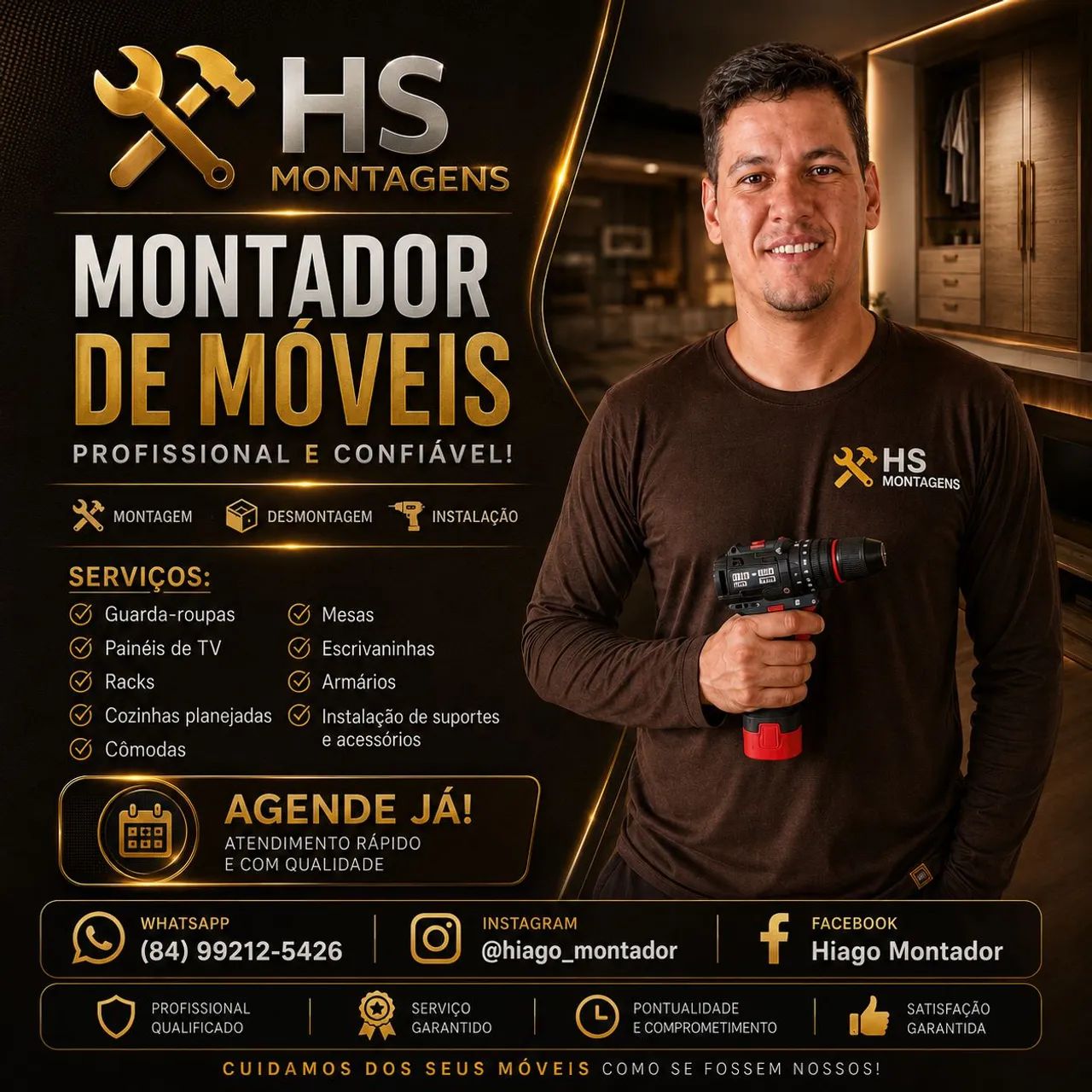 Montador de móveis profissional 