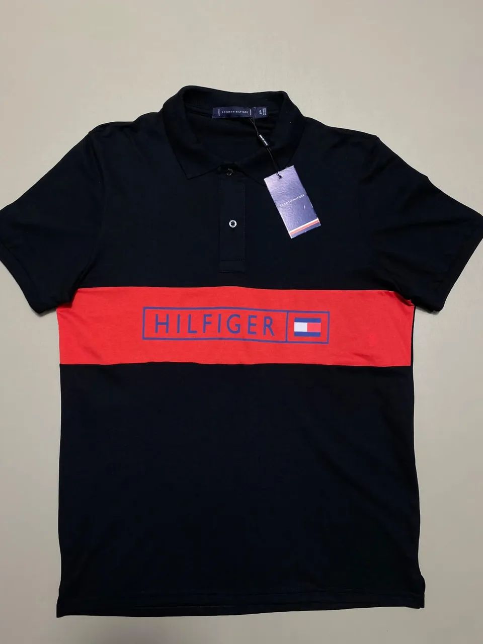 Camiseta Polo Tommy Preta - Foto 3