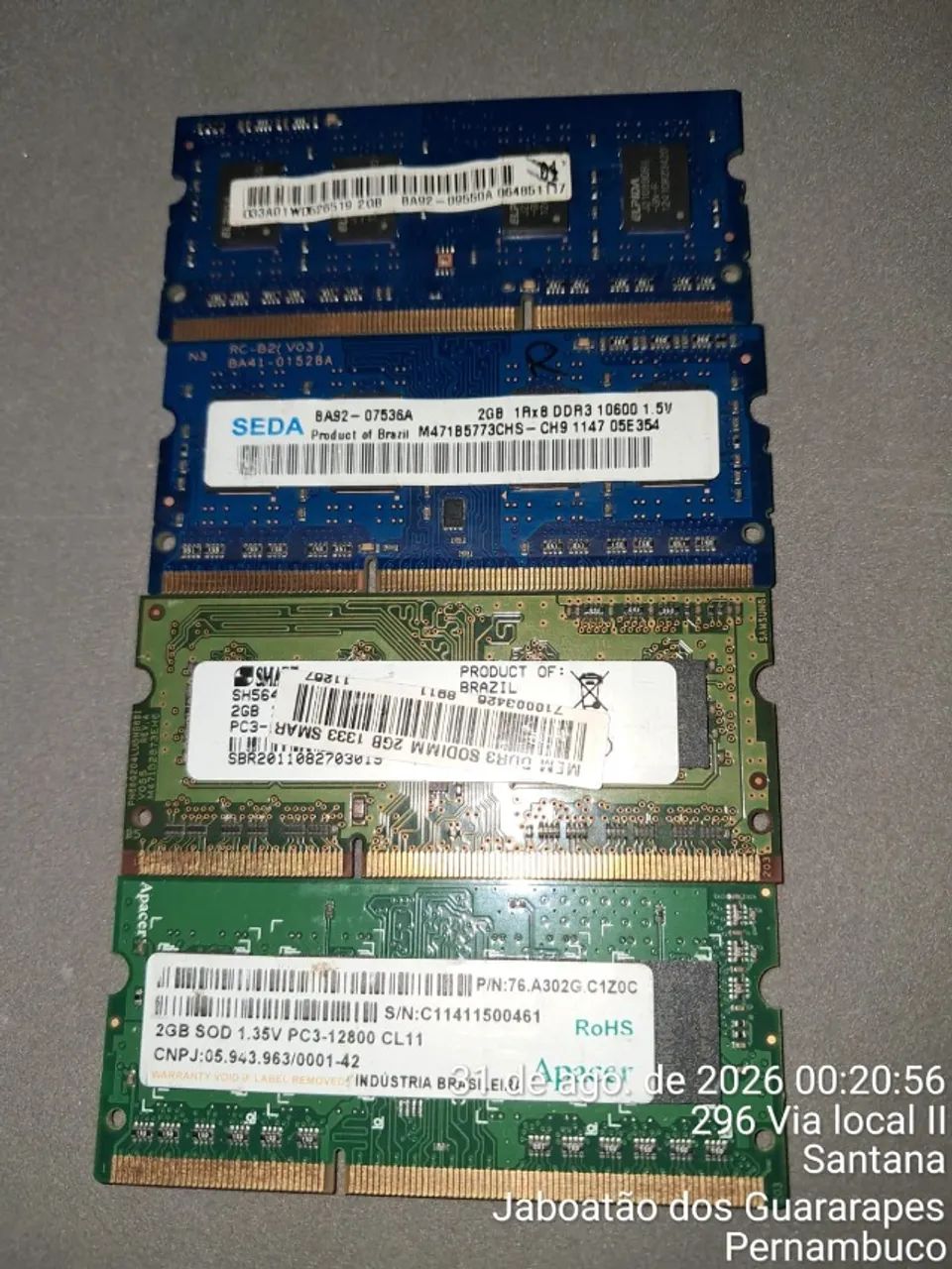 Memórias RAM Notebook DDR3 / DDR3L 4GB e 2GB - Foto 2