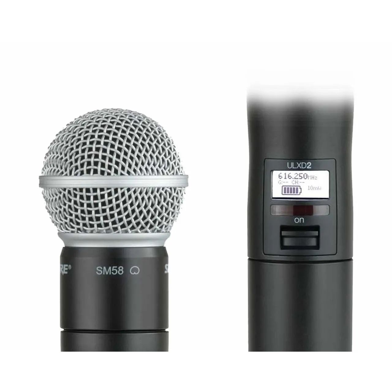 Transmissor Microfone Bastão Sem Fio Digital Shure ULXD2 (G55: 470 a 636 MHz) - Foto 3