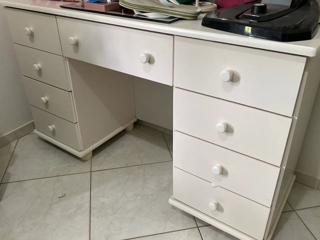 Penteadeira Branca com espelho e iluminação  - Foto 4