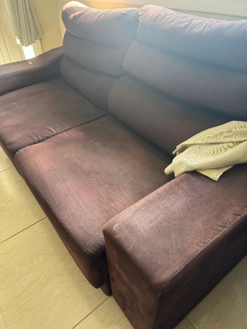 Sofá Marrom 2 lugares - Foto 4