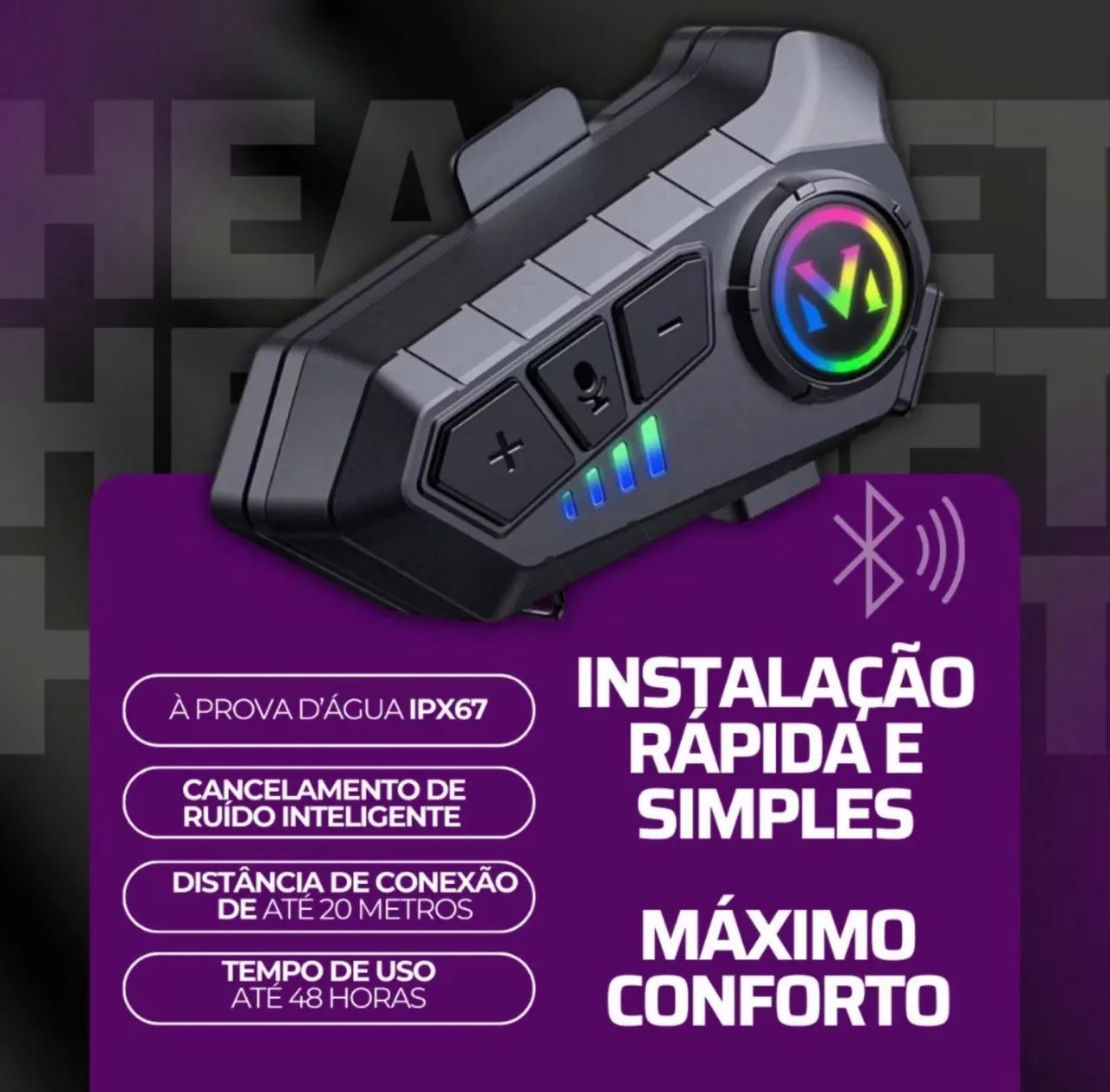 Fone de ouvido para Capacete  - Foto 2