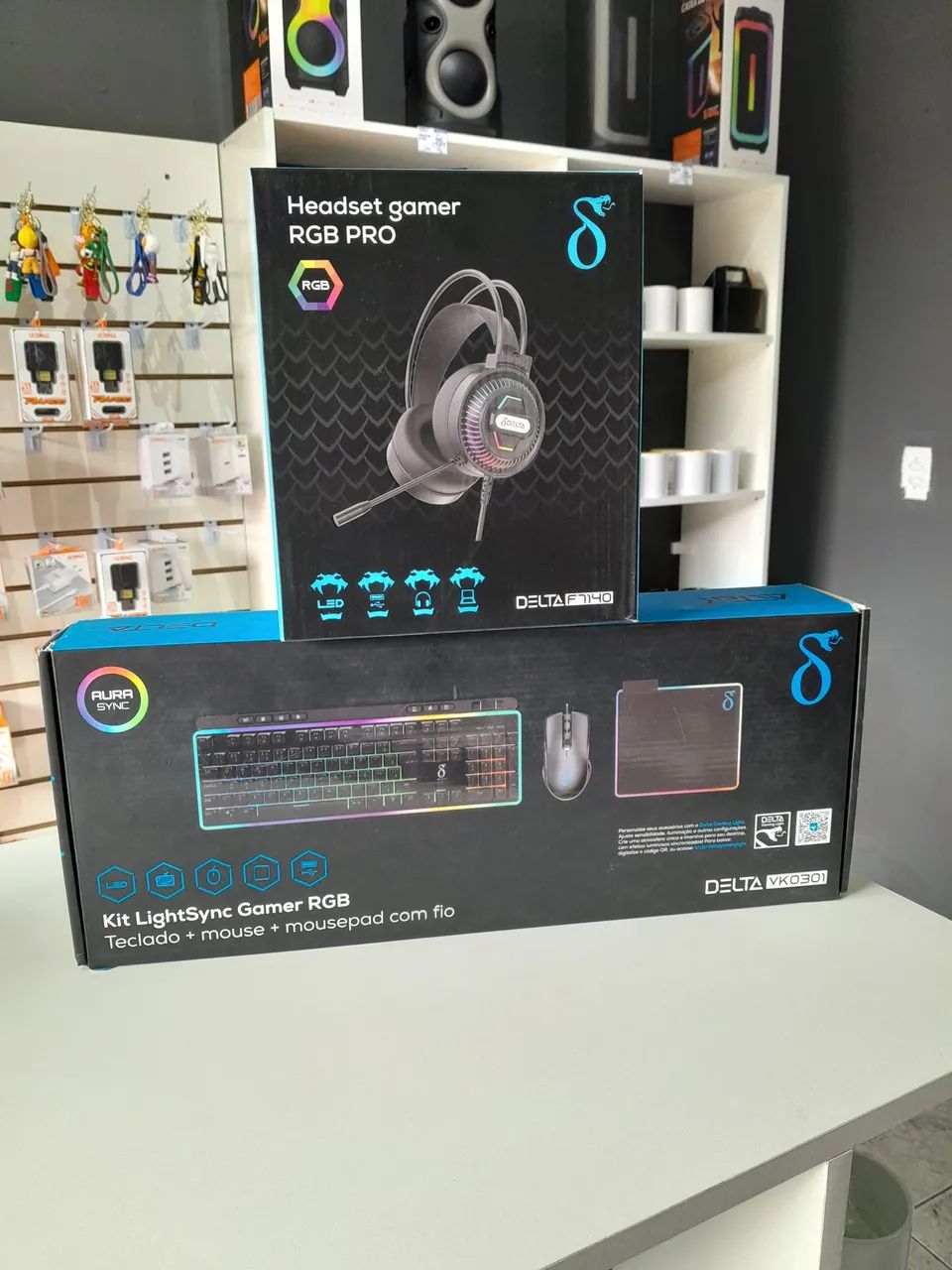 Kit gamer teclado mouse mousepad e headset gamer  - Foto 4