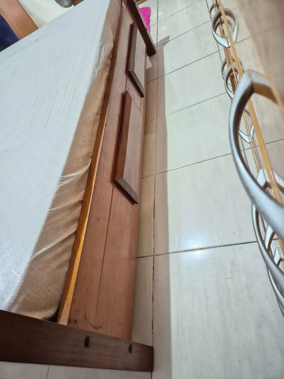 Cama casal madeira 