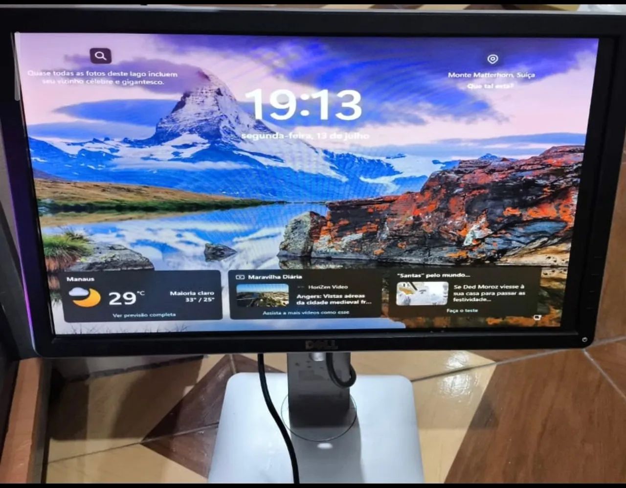 Monitor Dell 19,5 polegadas c/ ajustes altura