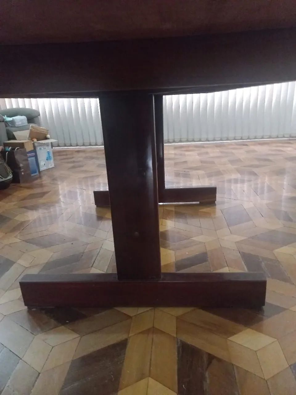 Mesa Vintage Retangular de Madeira Maciça - Foto 3