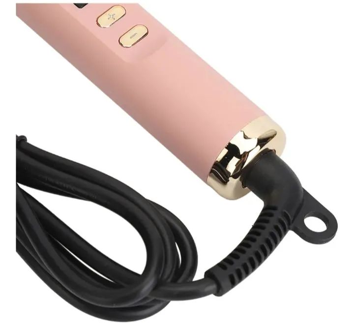Escova Alisadora Elétrica Digital Rosa Nova - Prática e Rápida - Foto 3