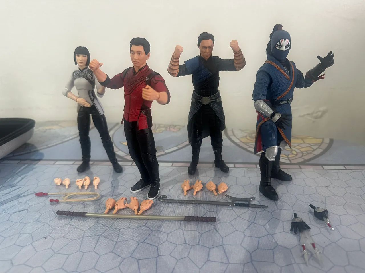Marvel Legends - Set Shang Chi complete, 4 personagens.