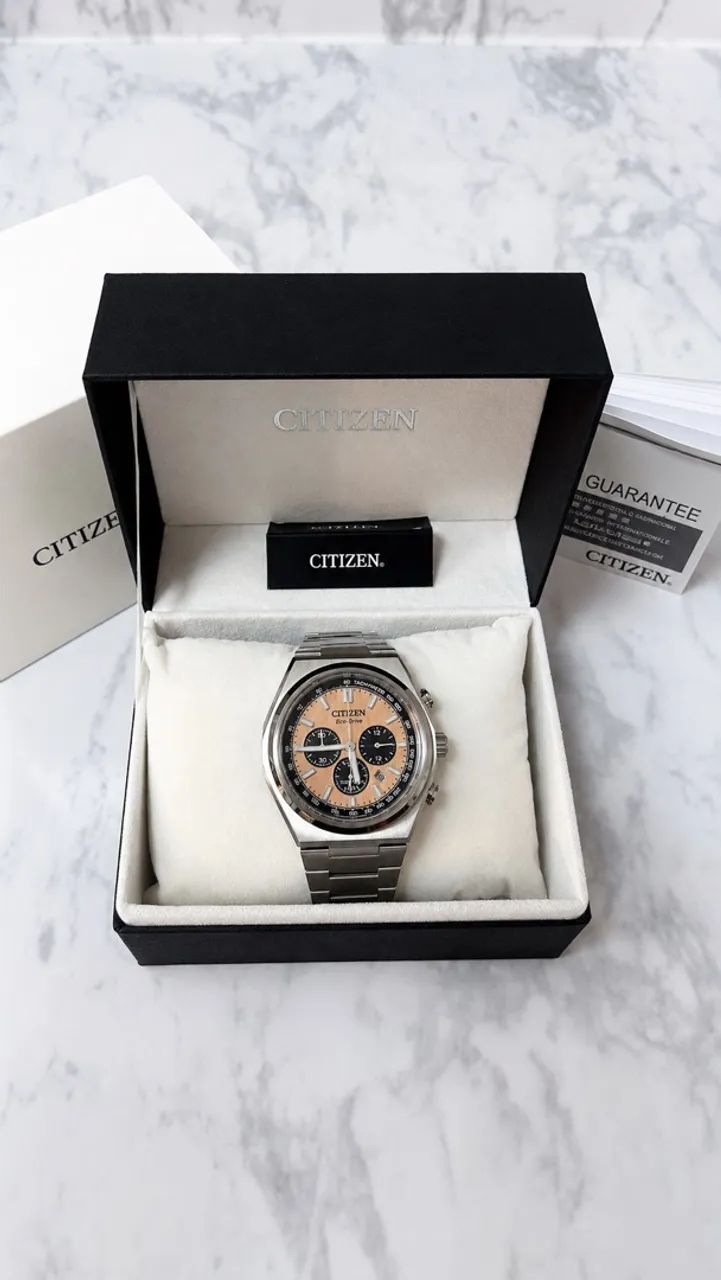 Citizen Zenshin Salmão Chrono completo zero - Foto 3