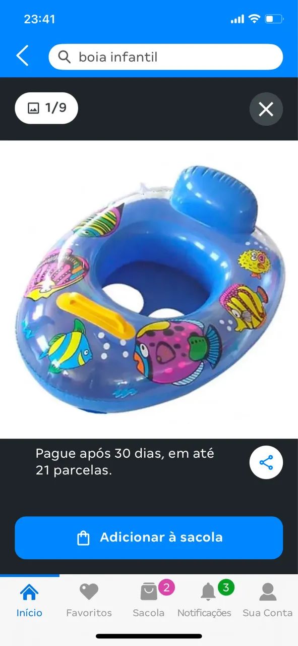 Boia de bebê rosa 