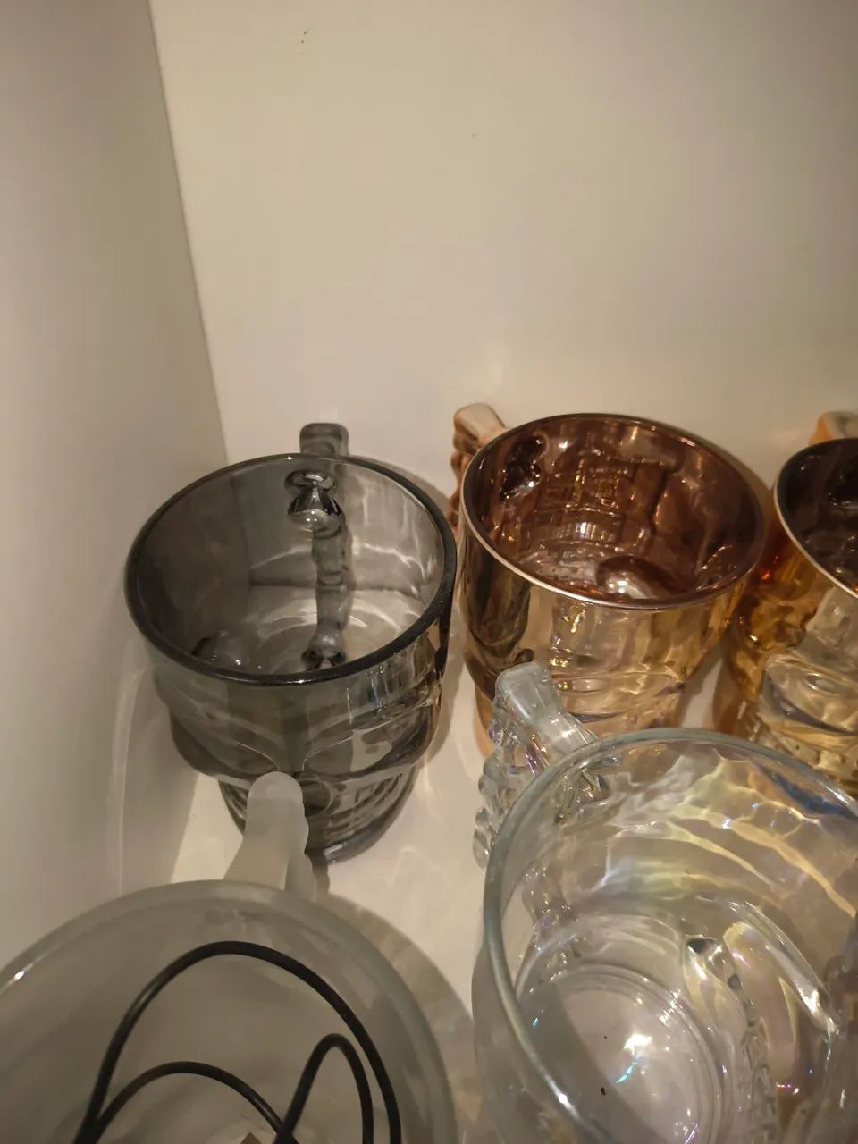 Copos e canecas de vidro caveira - kit decorativo (vários tamanhos e cores) - Foto 4