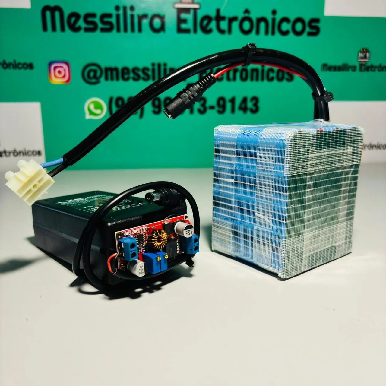 Pack 21v 10Ah  + carregador - Foto 3