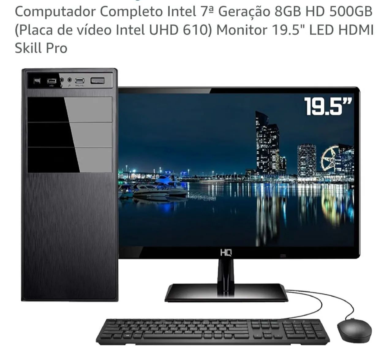 PC COMPLETO + MONITOR DE LED E PERIFÉRICOS  - Foto 4