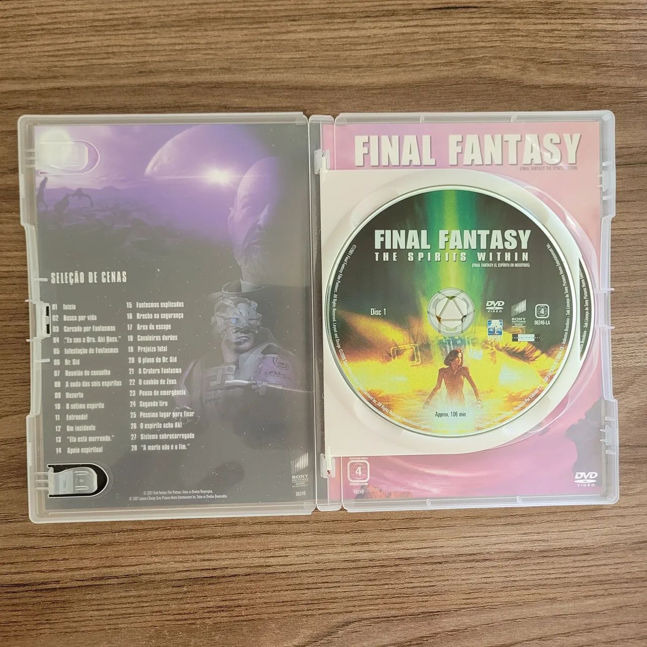 DVD Final Fantasy The Spirits Within - 2001 - Columbia Pictures - Foto 3