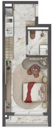 PLANTA 25m²