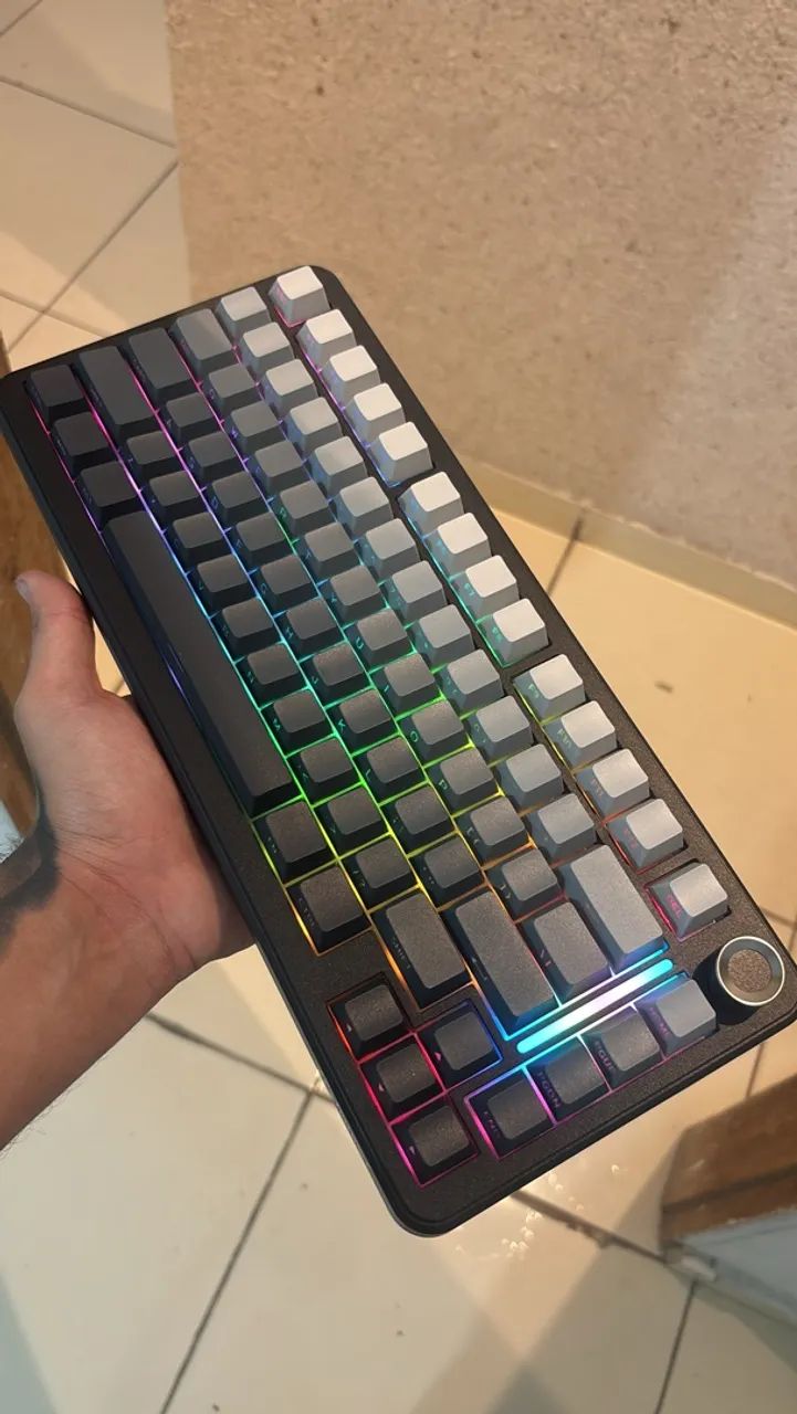 Teclado tri-mode Freewolf f75 - Foto 2