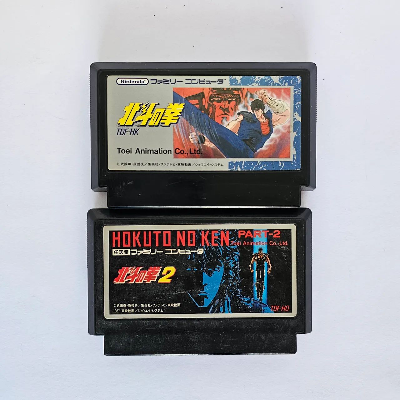 Combo Hokuto No Ken 1 e 2 Famicom Original Japonês 