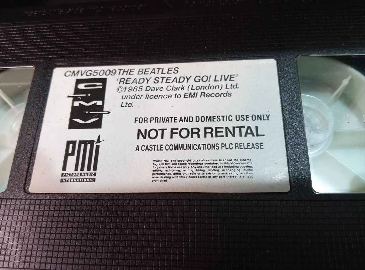 VHS Raro Importado The Beatles Ready Steady Go Special Edition