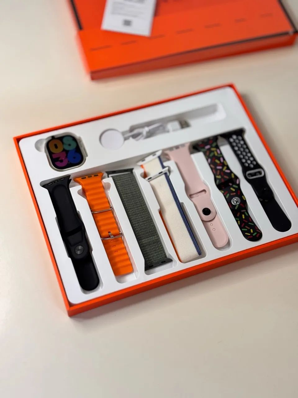 Smartwatch w69 7 pulseiras  - Foto 3