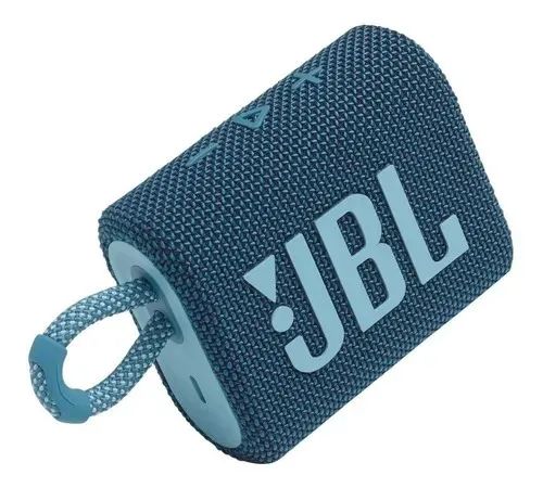 JBL Go3 com Bluetooth Bateria embutida, À Prova D'água Cor Blue