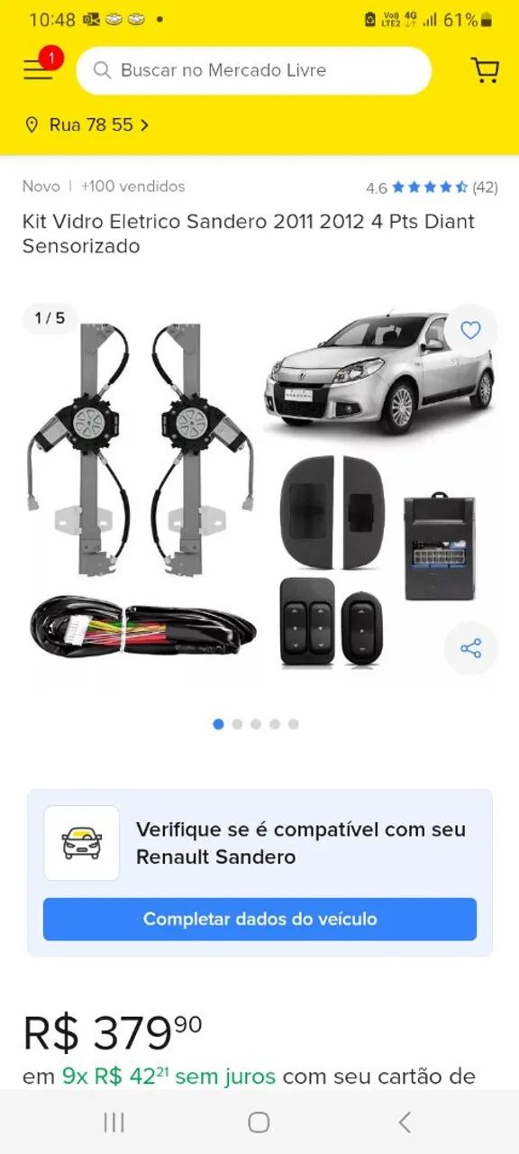 Alarmes apart de 199.00 temos também/trava e vidros elétricos etc.. - Foto 4