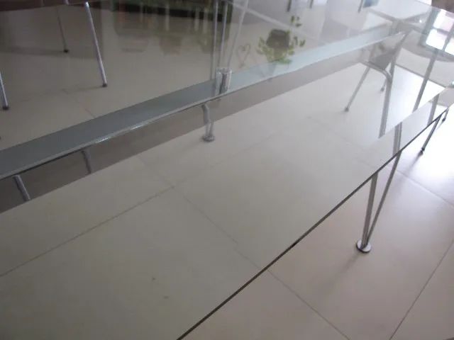 mesa de jantar tampo de vidro - Foto 4