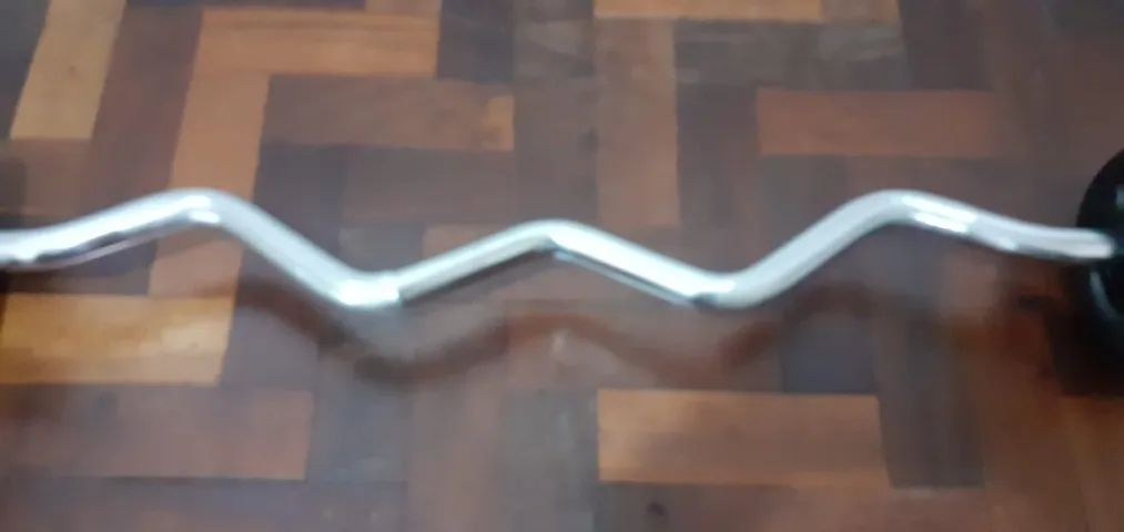 Barra EZ maçica cromada 10 Kg