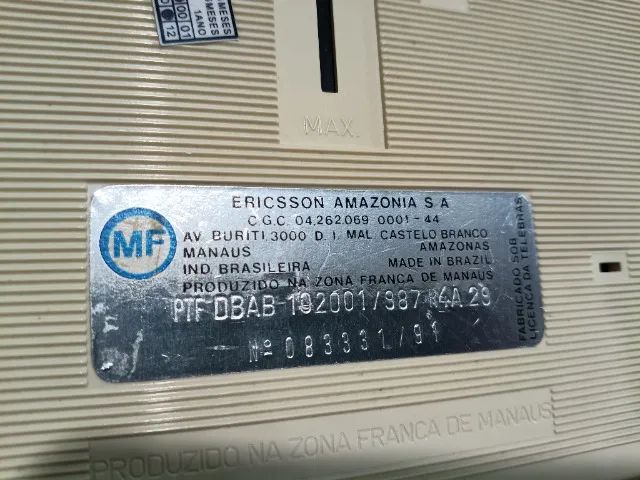 Telefone de tecla antigo Ericsson Ano de 1991 - Foto 5