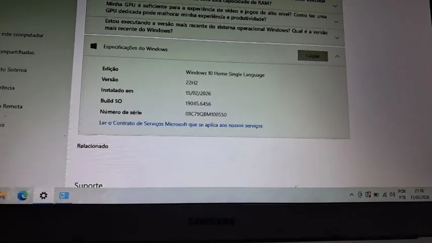 NOTEBOOK SAMSUNG, 4G, PROCESSADOR INTEL CELERON - Foto 2