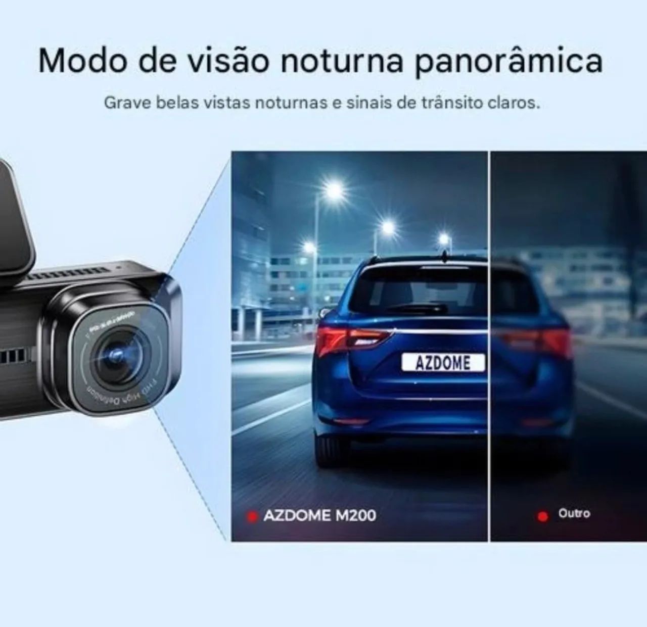 Câmera veicular Azdome M200 HD - Uber - nova e lacrada  - Foto 4