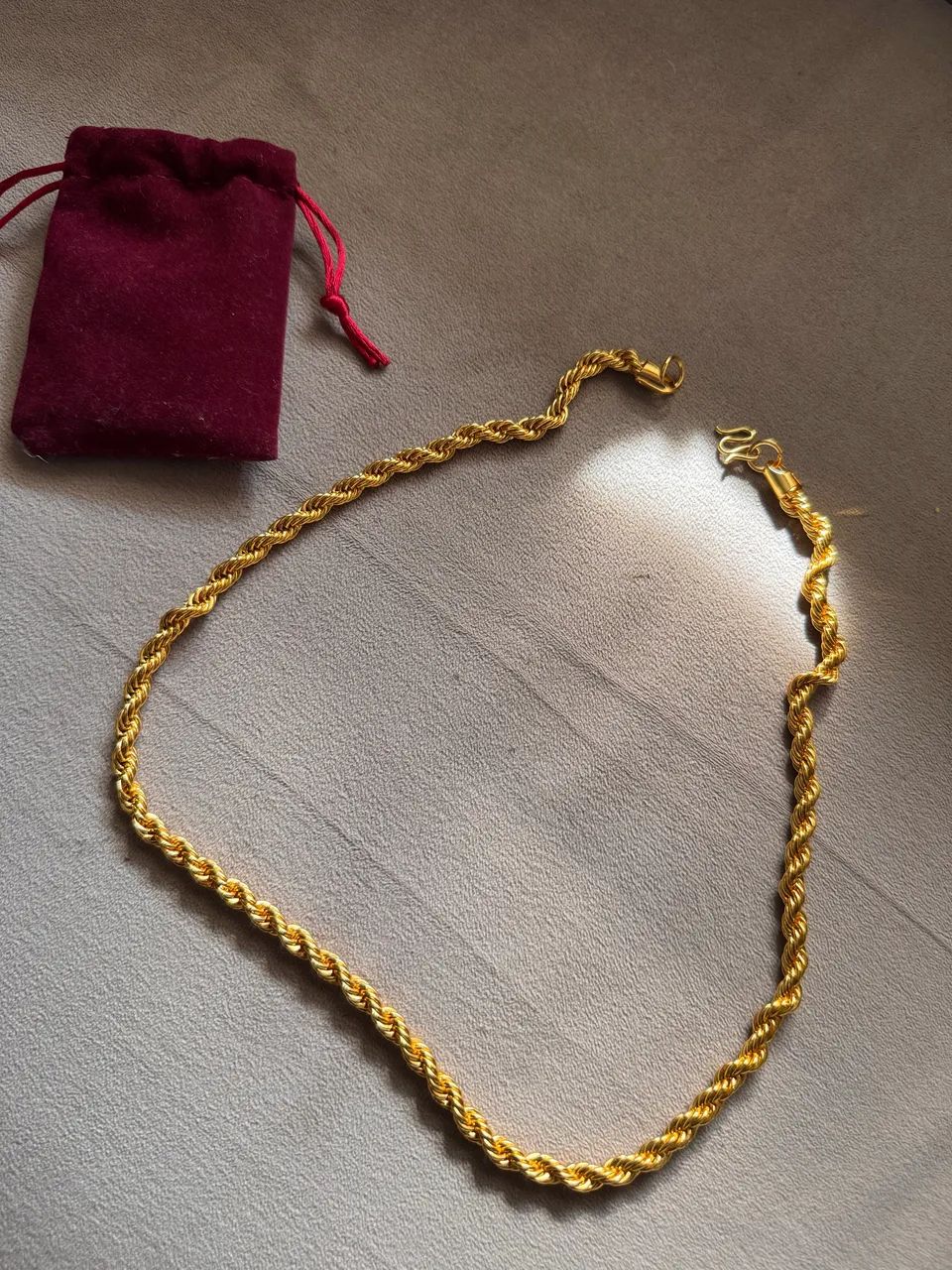 Colar / Corrente - Banho Ouro Amarelo - 56cm - Foto 2