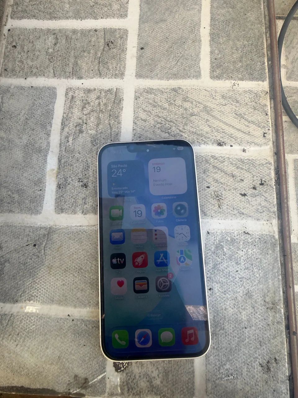 Iphone 14 branco 128gb - Impecável - Foto 2