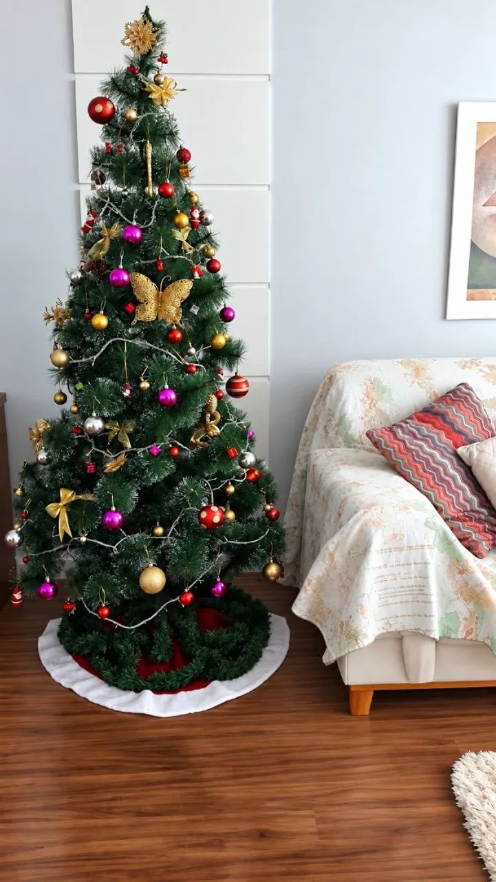 Árvore de Natal Artificial Completa e Decorada - Foto 2