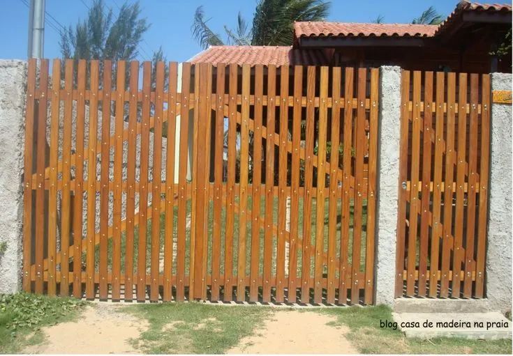 Portão de Madeira Maciça  - Foto 6