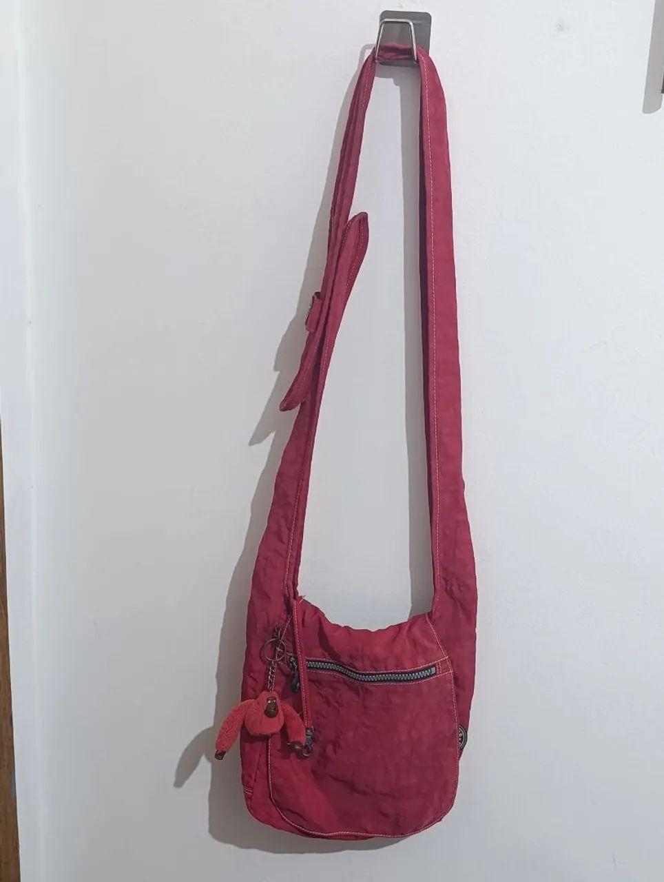 Bolsa Kipling vermelha original