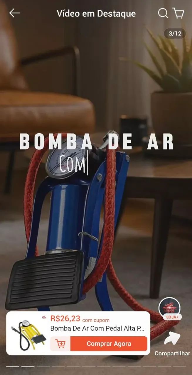 Bomba de Ar (manual) - Foto 2