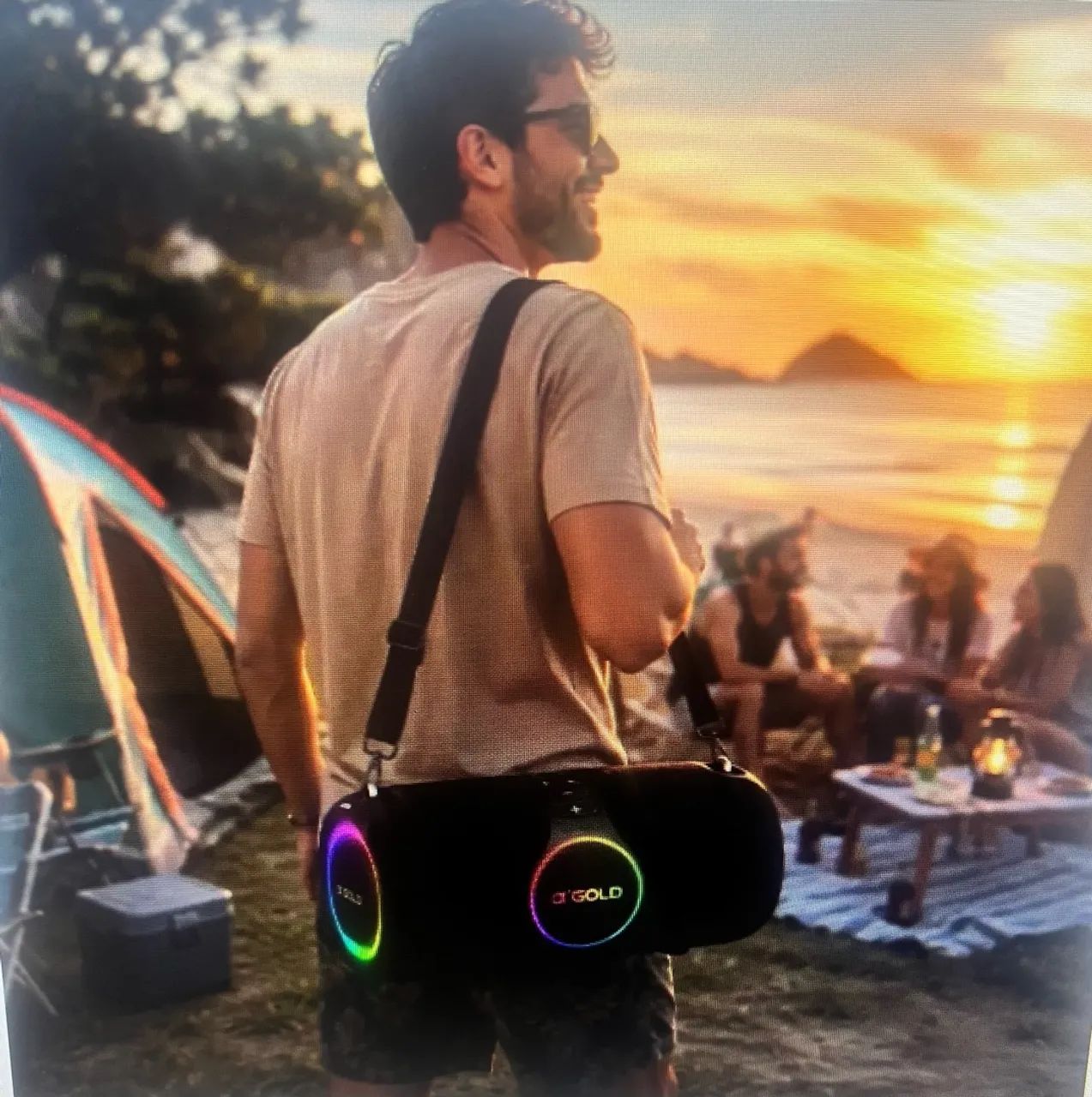 Caixa de Som Bluetooth Gold Pro SM-32 - Foto 4
