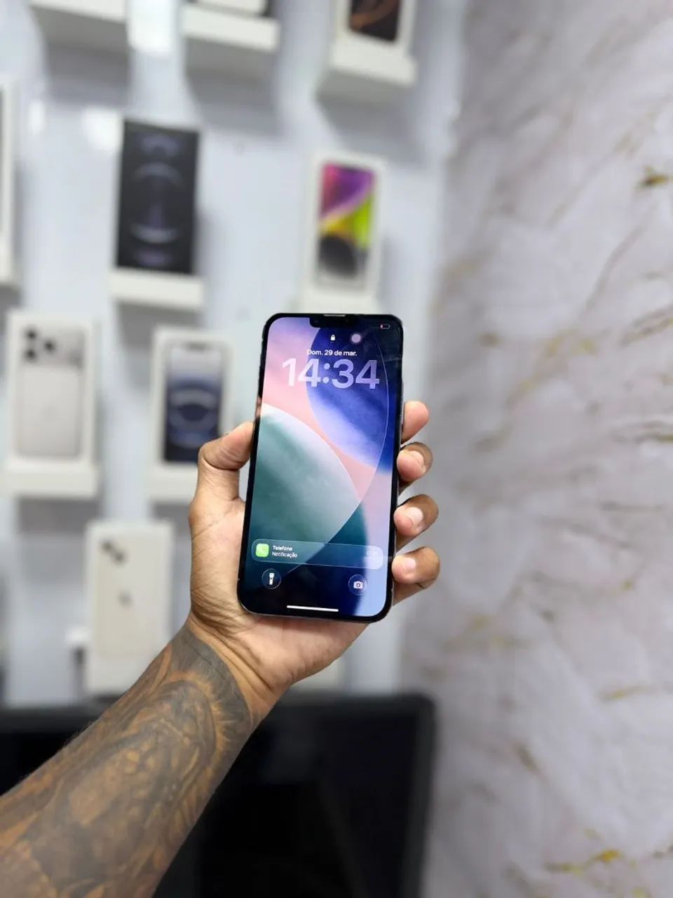 IPHONE 13 PRO MAX 256GB<br>R$ 2.999,00 AZUL - Foto 5