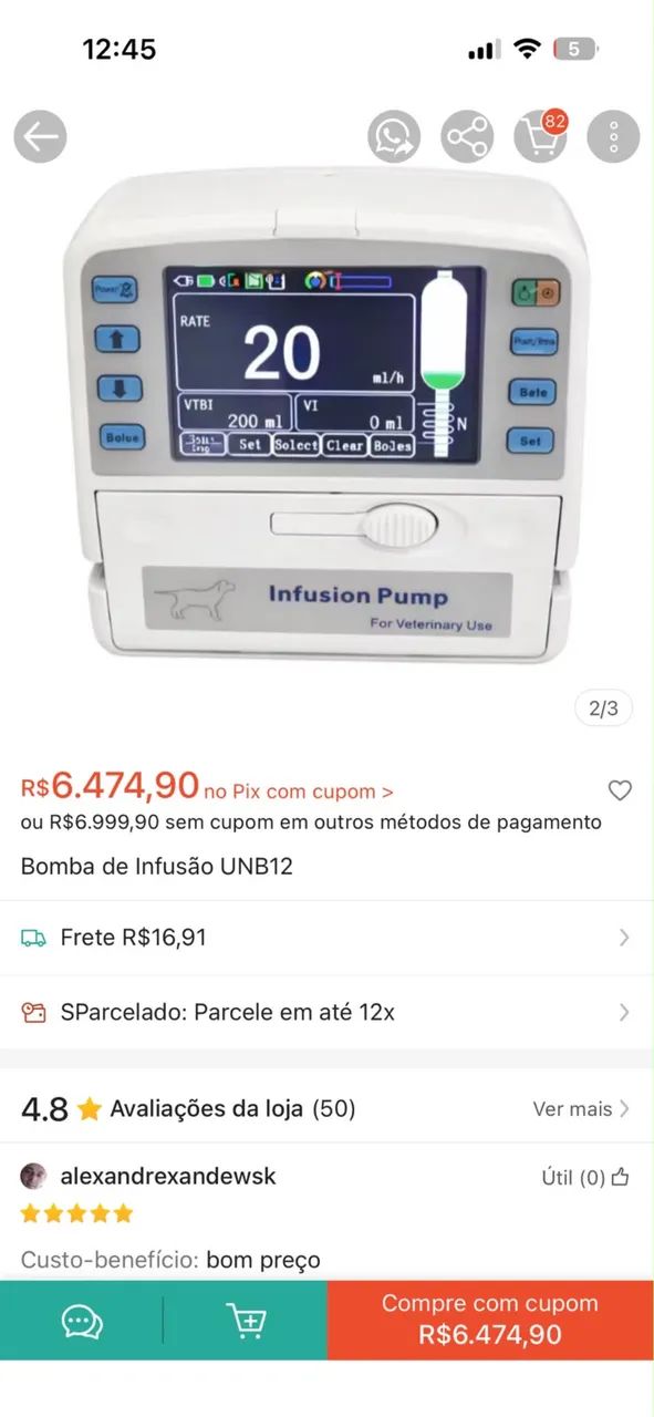 Bomba infusão veterinária - Foto 5