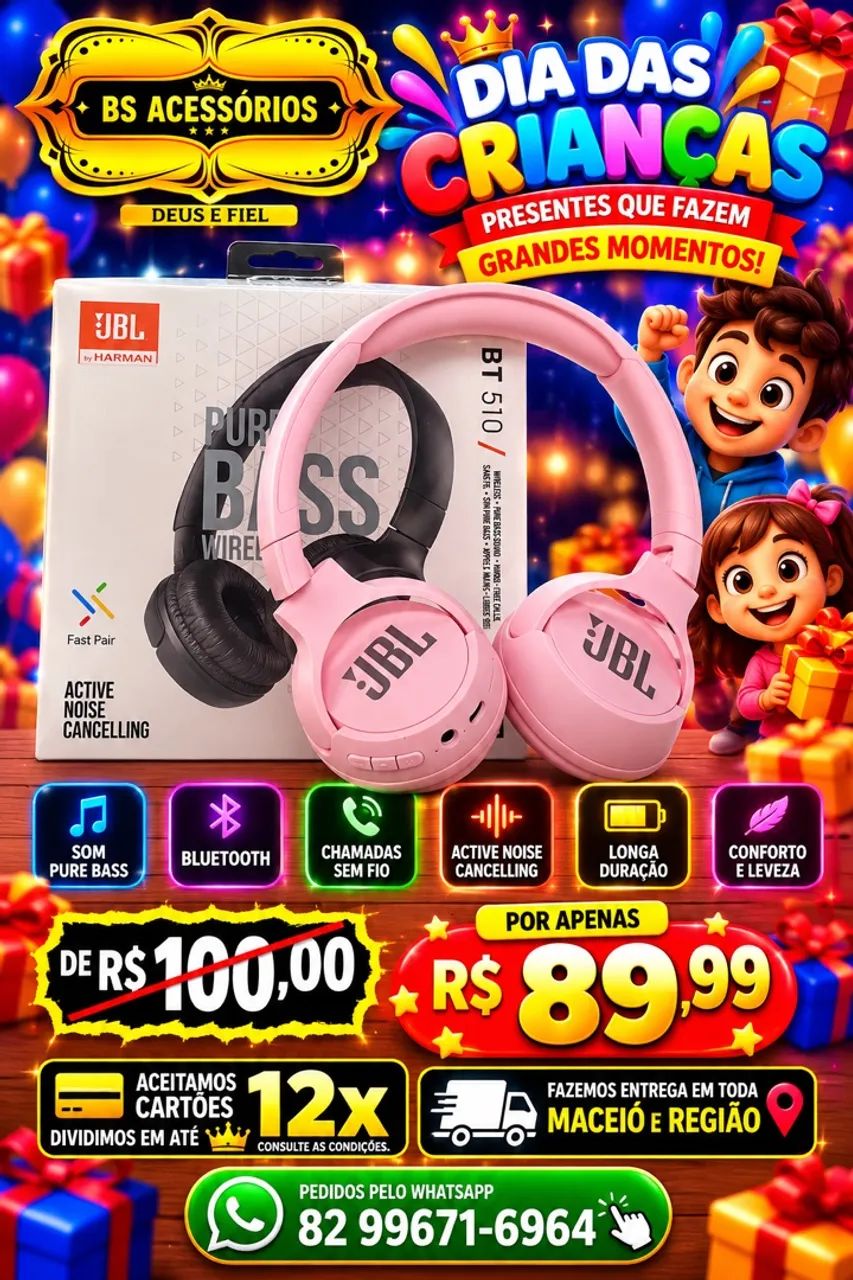 Fone linha PREMIUM Bluetooth 